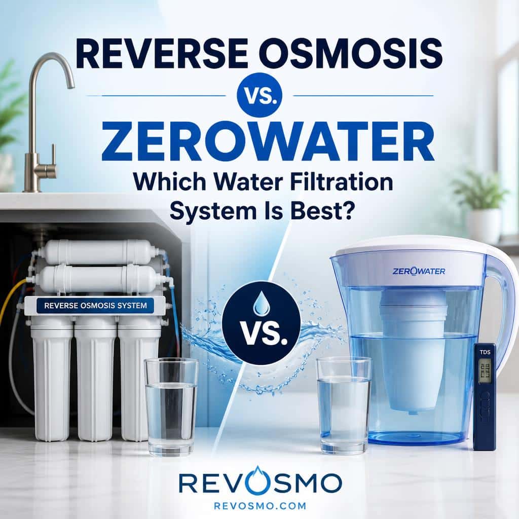 Reverse Osmosis vs. ZeroWater: Which Water Filtration System Is Best? Reverse osmosis and ZeroWater filtration systems
