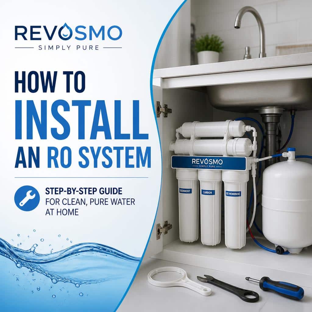 Installing an under-sink reverse osmosis water filtration system