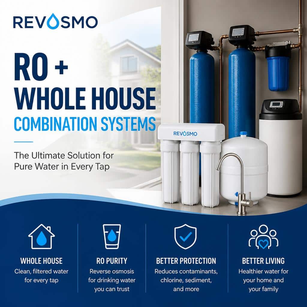 RO and whole-house water filtration combination system