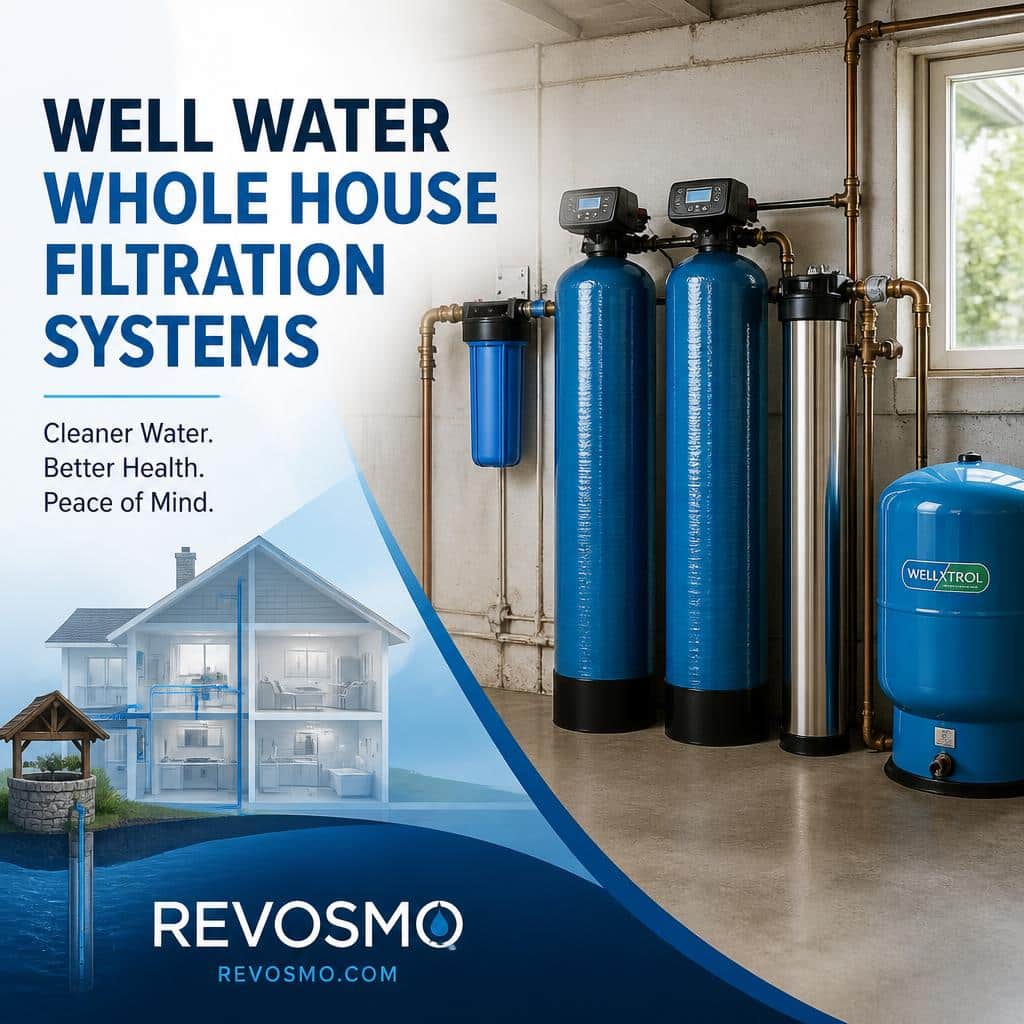 Whole-house well water filtration and treatment system