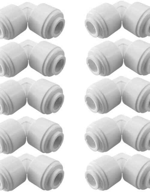 1/4 RO Tubing Elbow Connector 90 Degree 1/4 Push To Connect Fittings (Pack Of 10)
