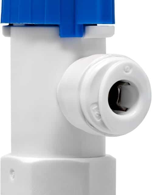 RO Tank Ball Valve, 1/4" OD QC x 1/4" Female NPT